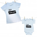 Rodinná sada (body s krátkym rukávom) Aká mamka, taká dcérka