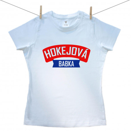 Dámske tričko s krátkym rukávom Hokejová babka