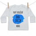 Tričko s dlhým rukávom Prvý spoločný Deň otcov s menom dieťatka