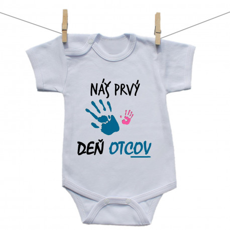 Body s krátkym rukávom Náš prvý deň otcov (dievča)