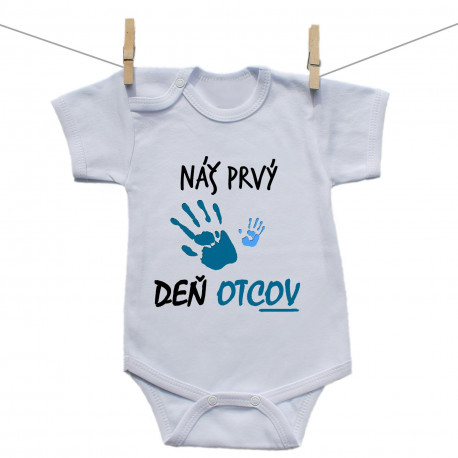 Body s krátkym rukávom Náš prvý deň otcov (chlapec) Body s krátkym rukávom Náš prvý deň otcov (chlapec)