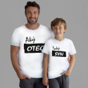 Rodinná sada (tričko s krátkym rukávom) Aký otec taký syn