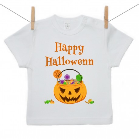 Tričko s krátkym rukávom Happy Halloween