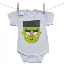 Body s krátkym rukávom Halloween maska