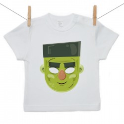 Tričko s krátkym rukávom Halloween maska