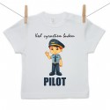 Tričko s krátkym rukávom Keď vyrastiem budem pilot