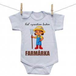 Body s krátkym rukávom Keď vyrastiem budem farmárka
