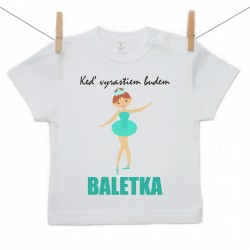 Tričko s krátkym rukávom Keď vyrastiem budem baletka