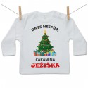 Tričko s dlhým rukávom Dnes nespím, čakám na Ježiška