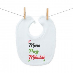 Podbradník na zapínanie Prvý Mikuláš s menom dieťatka