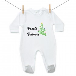 Overal Veselé Vianoce so stromčekom