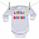 Body s dlhým rukávom Little sister - veľkosť 80