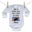 Body s dlhým rukávom Idem s tatom na hokej