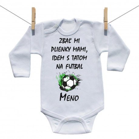 Body s dlhým rukávom Idem s tatom na futbal
