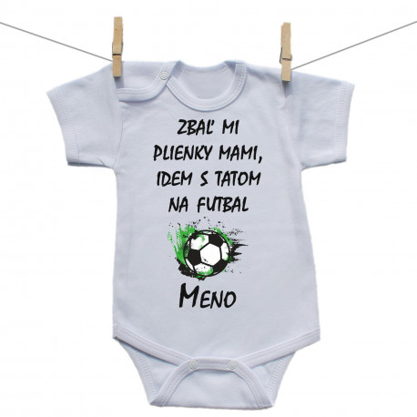 Body s krátkym rukávom Idem s tatom na futbal Body s krátkym rukávom Idem s tatom na futbal