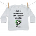 Tričko s dlhým rukávom Idem s dedkom na futbal