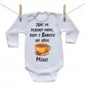 Body s dlhým rukávom Idem s babkou na kávu