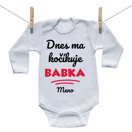 Body s dlhým rukávom Dnes ma kočíkuje babka
