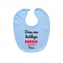 Modrý podbradník na zapínanie Dnes ma kočíkuje dedko