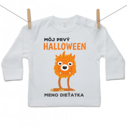 Tričko s dlhým rukávom Môj prvý Halloween strašidielko