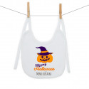 Podbradník na zaväzovanie Môj prvý Halloween tekvica