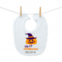 Podbradník na zapínanie Môj prvý Halloween tekvica