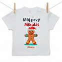 Tričko s krátkym rukávom Môj prvý Mikuláš s perníčkom