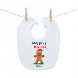 Podbradník na zapínanie Môj prvý Mikuláš s perníčkom