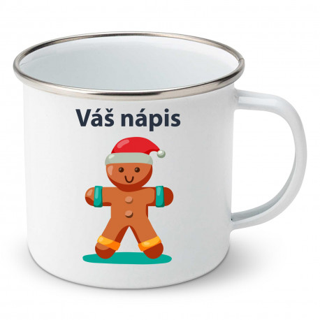 Smaltovaný hrnček Mikuláš s vlastným nápisom