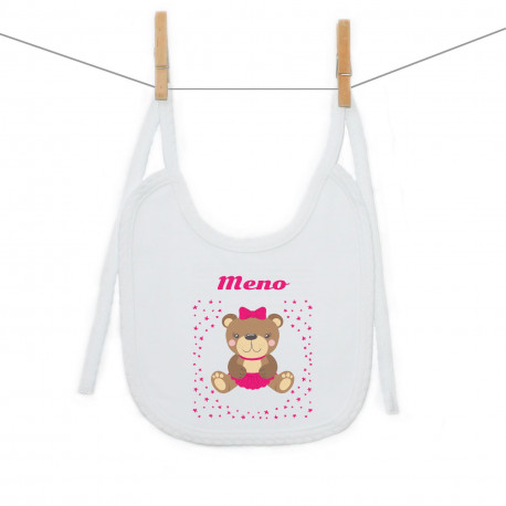 Podbradník na zaväzovanie s mackom pre dievča