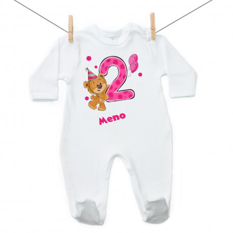 Overal Mám 2 roky s medvedíkom pre dievča