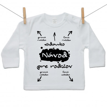 Tričko s dlhým rukávom Návod pre rodičov