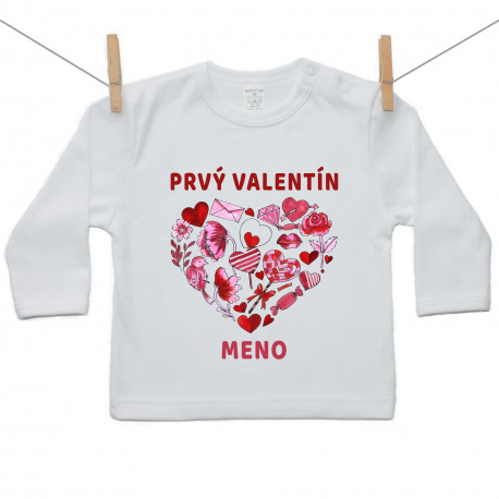 Tričko s dlhým rukávom Prvý Valentín