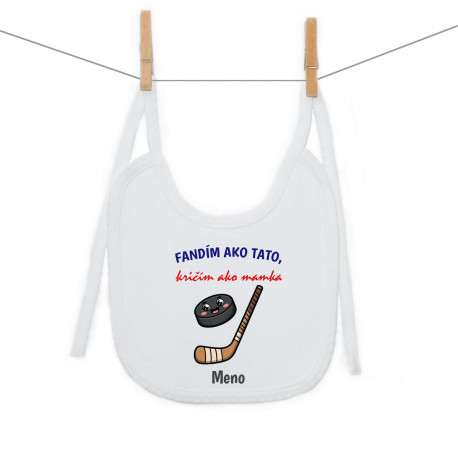 Podbradník na zaväzovanie Fandím ako tato, kričím ako mamka