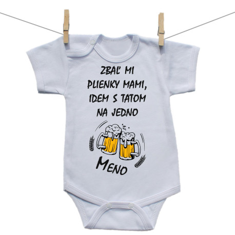 Body s krátkym rukávom Idem s tatom na jedno