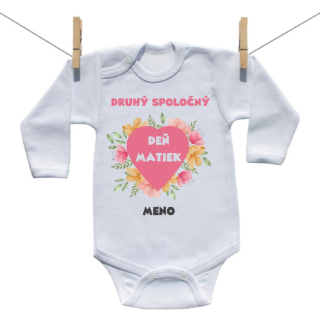 Body s dlhým rukávom Druhý spoločný Deň matiek Body s dlhým rukávom Druhý spoločný Deň matiek