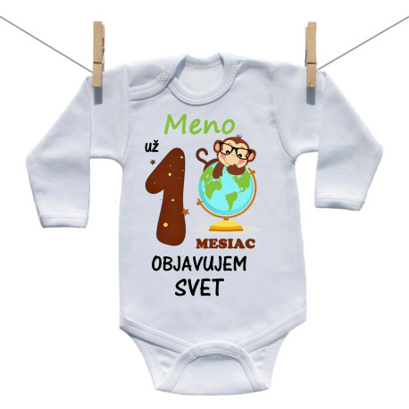 Body s dlhým rukávom Už 1 mesiac objavujem svet Body s dlhým rukávom Už 1 mesiac objavujem svet