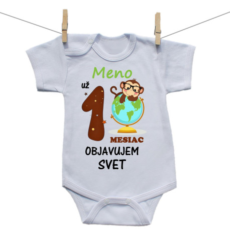 Body s krátkym rukávom Už 1 mesiac objavujem svet Body s krátkym rukávom Už 1 mesiac objavujem svet