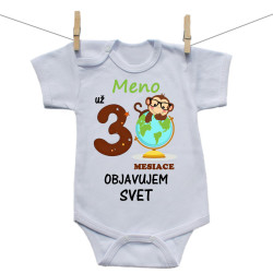 Body s krátkym rukávom Už 3 mesiace objavujem svet