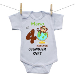 Body s krátkym rukávom Už 4 mesiace objavujem svet
