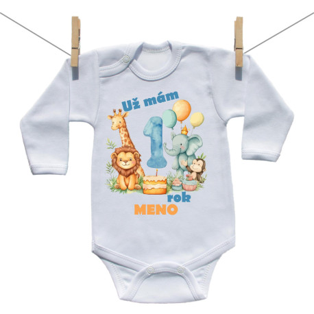 Body s dlhým rukávom Už mám 1 rok Safari Body s dlhým rukávom Už mám 1 rok Safari