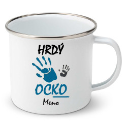 Smaltovaný hrnček Hrdý ocko
