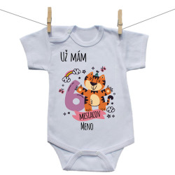 Body s krátkym rukávom Už mám 6 mesiacov so zvieratkom