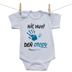 Body s krátkym rukávom Náš druhý deň otcov s menom (chlapec)