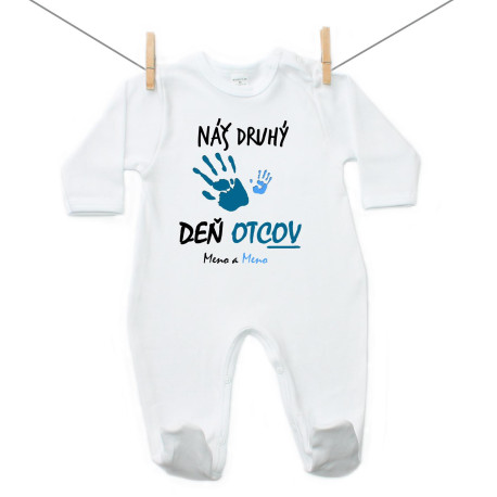 Overal Náš druhý deň otcov s menom (chlapec) Overal Náš druhý deň otcov s menom (chlapec)