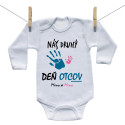 Body s dlhým rukávom Náš druhý deň otcov s menom (dievča)