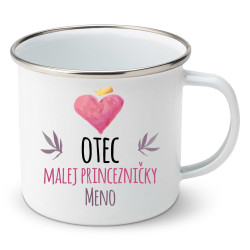Smaltovaný hrnček Otec malej princezničky
