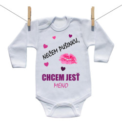 Body s dlhým rukávom Nečem pusinku, chcem jesť