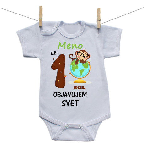 Body s krátkym rukávom Už 1 rok objavujem svet Body s krátkym rukávom Už 1 rok objavujem svet