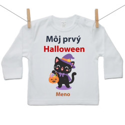 Tričko s dlhým rukávom Môj prvý Halloween